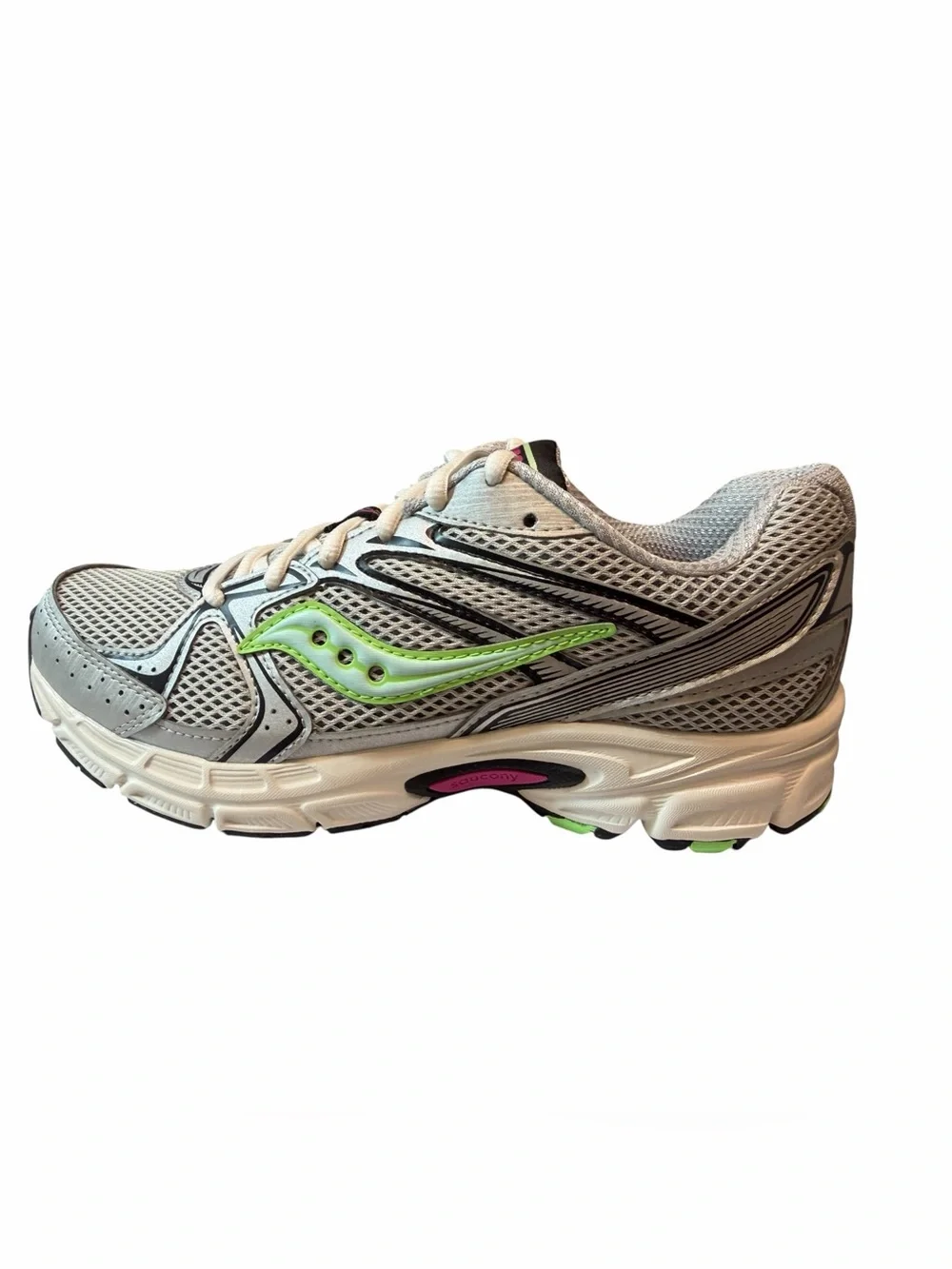 Saucony Ride Millennium Y2K Gray Green Mesh Sneakers Women’s 8.5 New